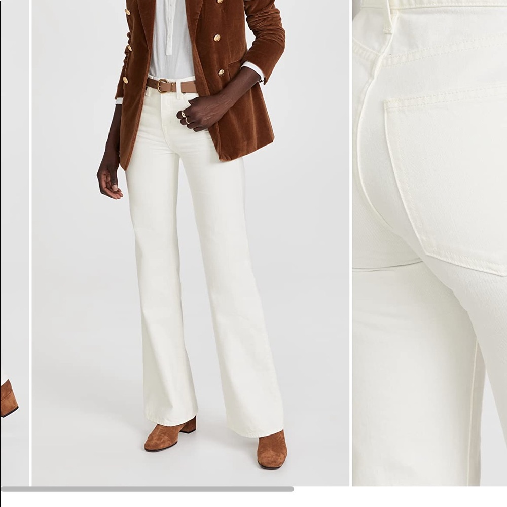 Nili Lotan Celia Jeans in White / Cream Wash